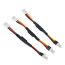 5Pcs 3Pins noise reduction cable lead for PC cooling fan ZY3C