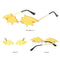 3pcs Women Chic Bat Shape Sunglasses Summer Designer Costume Sun Glasses