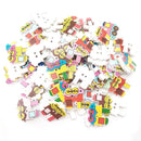 20 pcs Wooden Train Design Sewing Buttons, 25 x 22mm. Perfect for children' Z6L2