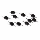 10x 1A 30V DC 250V Black Latching On Off Mini Torch Push Button Switch JR
