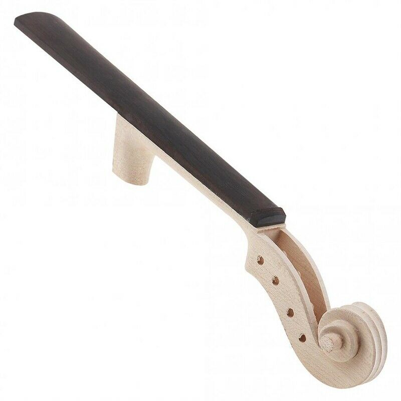 4/4 Size Maple Violin Neck Ebony Fingerboard Violin DIY Kit with Hand Carve