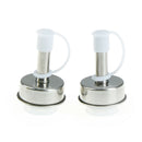 2PCS Stainless Steel Wine Pourers Stopper Beer Bottle Plug Spout Lid Oil Mout JR