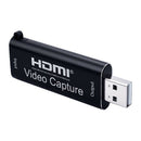 HDMI Capture Card USB 2.0 to HDMI Grabber Record Box for OBS Game Recording