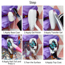 Nail Art Foil Transfer Gel, New Year LED Varnishes Nail Art Paint Glue, Sticky