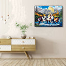Painting By Numbers Kit DIY Gallant Horse Canvas Oil Art Picture Home Decor
