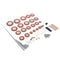 Tenor Sax Parts Set Bolts+Screws+Cork Sheet+Pad+Spring +Felt Block