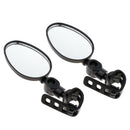 2Pcs Rotatable Reflective Safety Bike Rear View Mirror for 15-35mm Handlebar