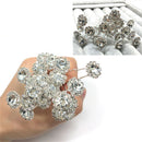 10 Diamante Rhinestones Bridal Wedding Prom Women Hair Pins Clips Fashion J Gn