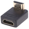 90 Degree HDMI A Male to Female Port Adapter Right Angle Extension Converter OZ
