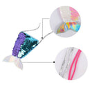 Girls kids mermaid tail crossbody bags coin purse wallet card holder storag NMTE