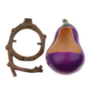 Bird Small Parrot Pigeons Stand Feeding Cup Eggplant & Pepper