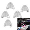 5x Polished Boat Stainless Steel Clamshell Vent/Wire Cover Clam Shell Vent