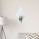18pcs PET Bedroom Mirror Stickers Waterproof DIY Self-adhesive Tiles Wall Decor