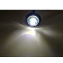 White Universal Trailer Truck RV Round LED Marker Clearance Light Lamp