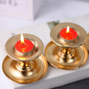 4 Piece Metal Cone Candlestick Scented Candle Cup Restaurant Center Piece 2