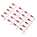 20Pcs 6.3mm Red piggy back .250 spade Insulated wire Crimp Terminal conneck ON