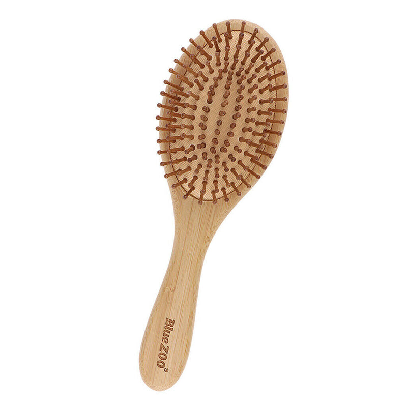 Durable Handmade Natural Bamboo Massage Scalp Brush,Travel Comb Hairdressing