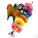 Easy Luffa Pet Bird Parrot Macaw Bell Swing Scratcher Parrot Bites   OZ