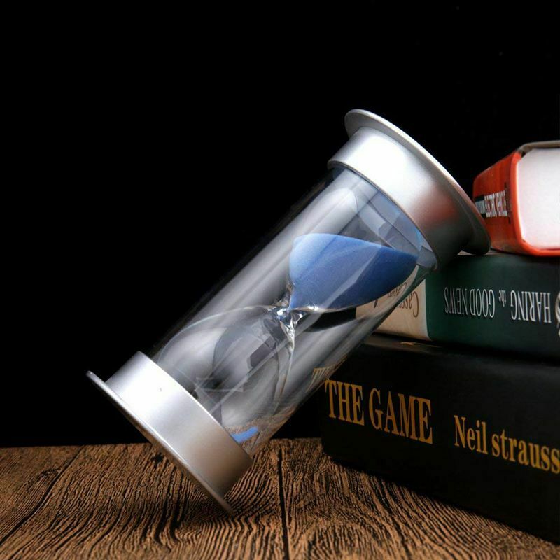 45 Minutes Hourglass,Modern Sand Timer with Blue Sand for Mantel Office Des W7L8