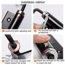 Adjustable Space Aluminum Surface Mounted Home Auto Closing Door Closer A