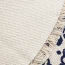 Morocco Round Carpet Bedroom Boho Style Tassel Cotton Rug Hand Woven Nation B5O3