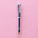 4x 6 in 1 Multicolor Rainbow Ballpoint BallPoint Pen Students Office Smooth Tool