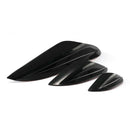 6x Universal Car Front Bumper Fins Splitter Carbon Fiber Spoiler Canards Decor
