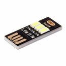Portable Mini Pocket Card Lamp White light 3 LED Keychain USB Light H2T9