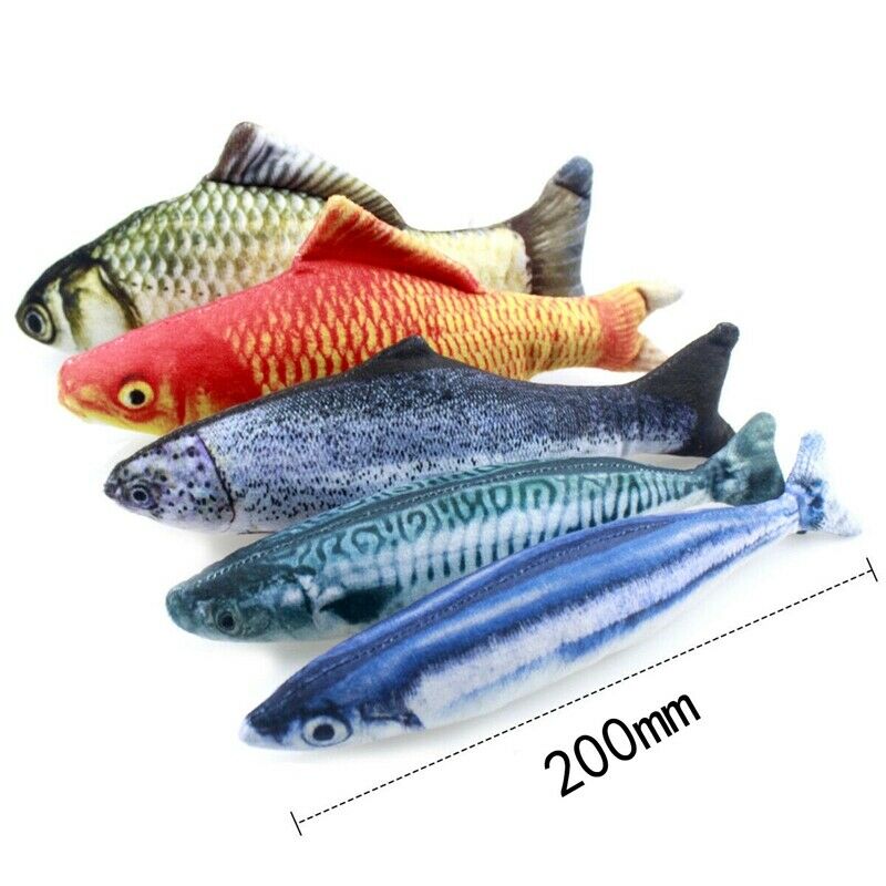 5PCS Catnip Fish Toys for Cat 20Cm Cat Toys Cat Fish Pillow Cat Catnip Toys D1L4