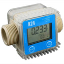 Digital Lcd K24 Flow Meter Turbine Fuel Flow Tester For Chemicals Water Sea
