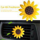 2pcs Interior Decor Car Air Freshener Perfume Vent Clip Sunflower Shape Styling
