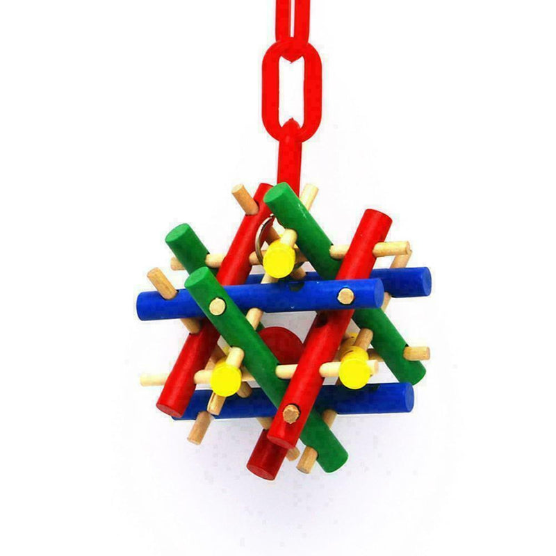 Parrot Toys Bird Ball Stick Cockatiel Perch Budgie Cage NEW Parakeet Supp D D9O2