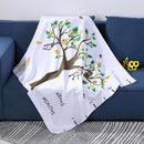 Baby Milestone Blanket Cartoon Tree Print Infant Photography Backdrop Cloth A