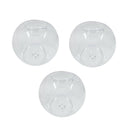 3x Dia.12cm Glass Sphere Ball Tea Light Candle Holder Voitive Candlestick