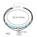 Turquoise Elephant Rope Multi-Layer Handmade Leathe Anklet Chain Bracelet Lad ME