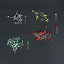 100pcs 5 Colors 3mm Diffused Lens LED Assortment Kit Light Emitting Diodes