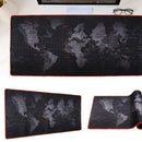 World Map Extra Large Mouse Mat Natural Rubber Gaming Mousepad (30 X 60cm)