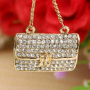 Modern Crystal Rhinestone Handbag Charm Pendant Keychain Key ! Bag Keyring O4B5