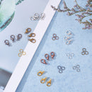 960Pcs Stable Lobster Clasps 6 Mixed Colors Making Jump Rings for Necklace DIY