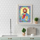 5D DIY Special Shaped Diamond Painting God Cross Stitch Kit Home Wall Decor