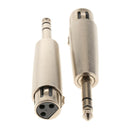 6.35mm 1/4 Inch Mono Male Plug to 3 Pin XLR Female Jack Stereo Audio Microphone