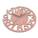 Round Wall Clock Wood Clocks Home Decorative Watch for Living Room Bedroom