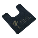 Toilet U-Shaped Floor Mat Non Slip Absorbent Ultra Soft Washable Dark Corful