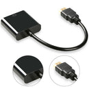 1080P Hdmi Female To Vga Male With Audio Output Cable Converter Adapter OST EGI
