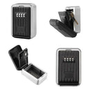 Wall-Mounted Outdoor Key Storage Lock Box 4-Digit Combination Password Key  Q7A5