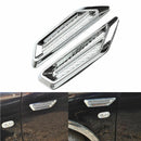 2Pcs ABS Car Exterior Hood Air Flow Side Vent Intake Decoration Stickers