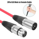 5pcs 3Pin 1m/3.28ft Male to Female AUX Stereo Audio Cable Speaker Auxiliary Cord