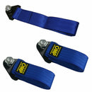New Red High Strength Racing Tow Strap Set for Front Rear Bumper Towing Hook Hot