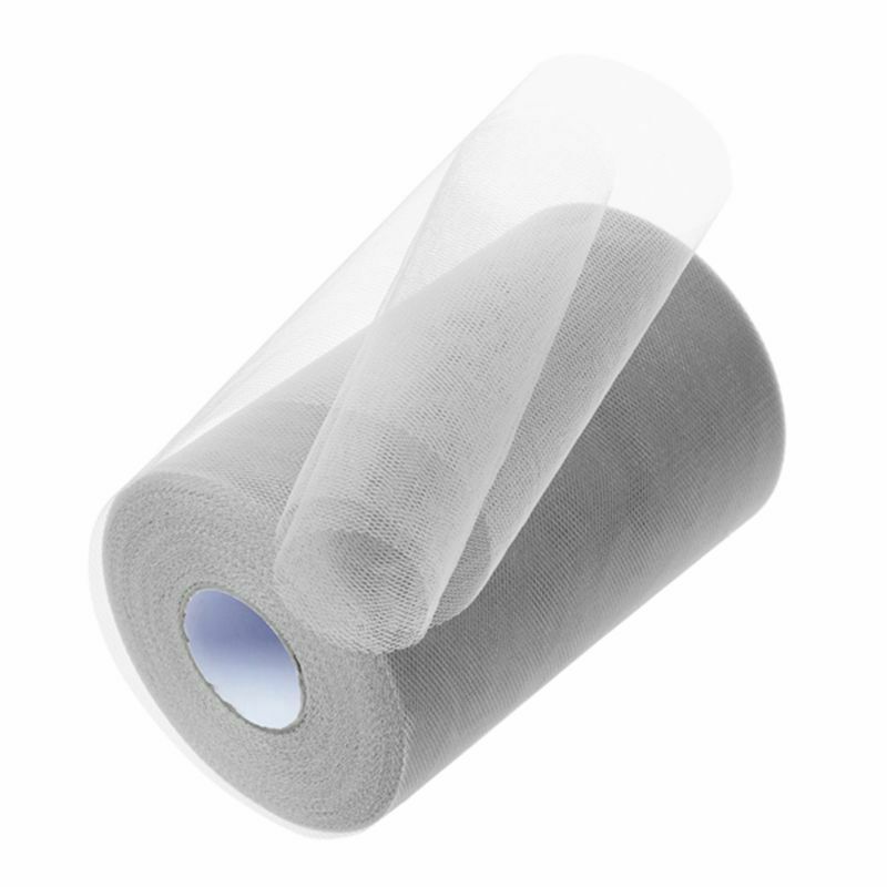 1 roll Decoration Tulle 90m x 15cm for Deco of Car Banquet Wedding Party Pr W9C2