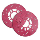 Universal Car Red Aluminum Alloy Brake Disc Trim 2pcs
